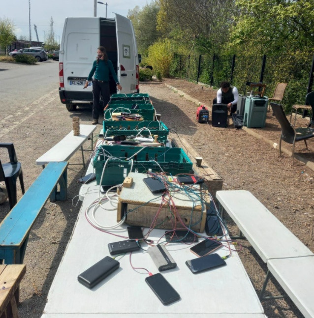 Charging Session @RefugeeInfobus, BMX/Stadium 2021